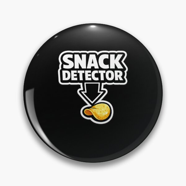 Item preview, SNACK DETECTOR ↓ – Funny Snack Lover Sticker & T-Shirt Design designed and sold by Timeless Junction.