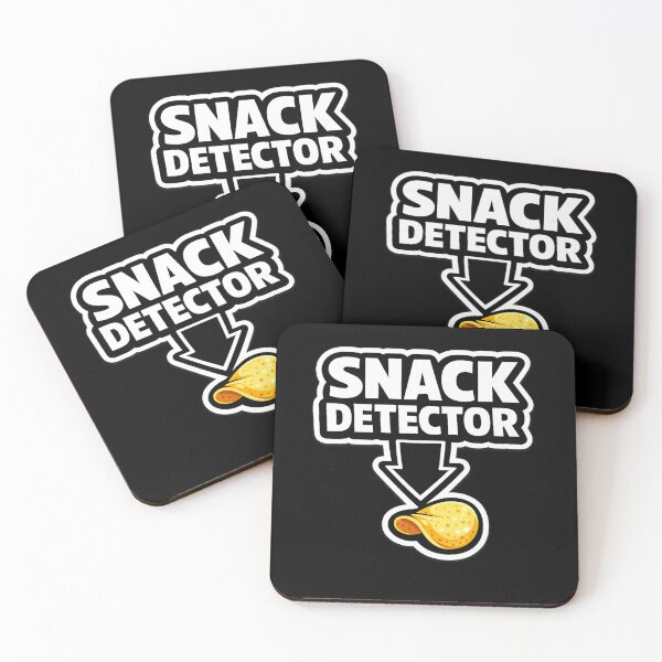 Item preview, SNACK DETECTOR ↓ – Funny Snack Lover Sticker & T-Shirt Design designed and sold by Timeless Junction.