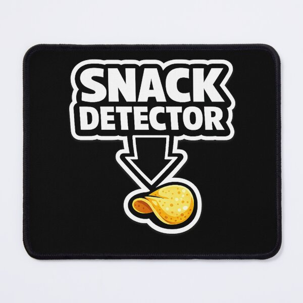 Item preview, SNACK DETECTOR ↓ – Funny Snack Lover Sticker & T-Shirt Design designed and sold by Timeless Junction.