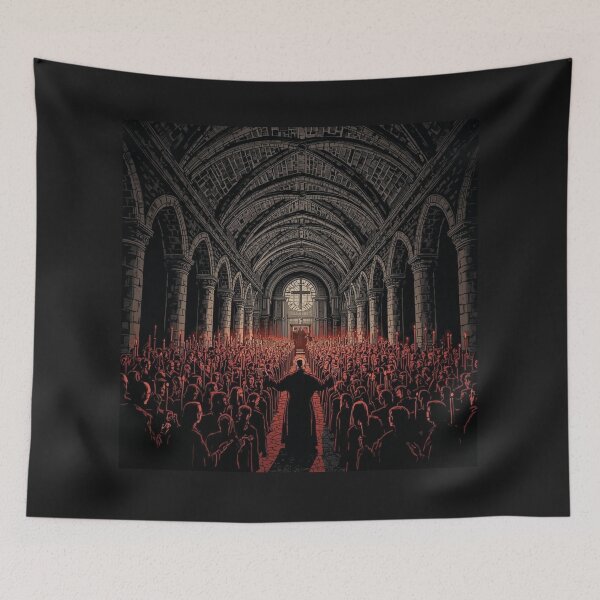 Item preview, Black Mass Hysteria — Dark Sacred Cathedral Art designed and sold by GeoWhimsy Studio.