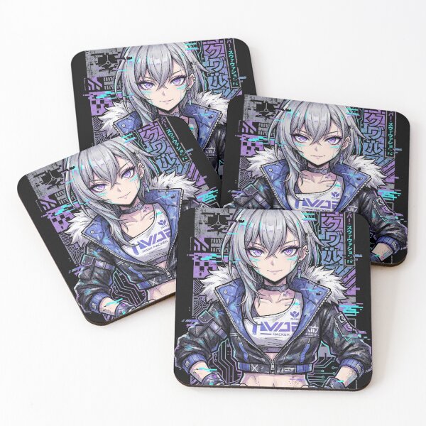Item preview, Silver Wolf HSR Purple Eyes Holographic Interface Design designed and sold by Senpaiwaves.