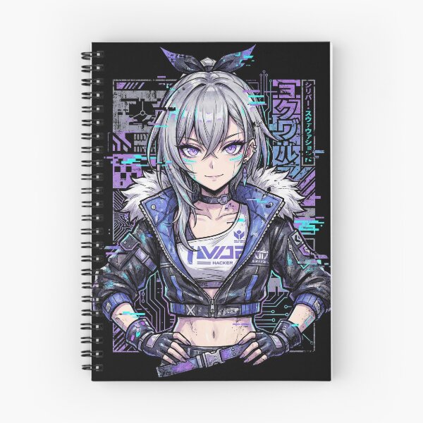 Item preview, Silver Wolf HSR Purple Eyes Holographic Interface Design designed and sold by Senpaiwaves.