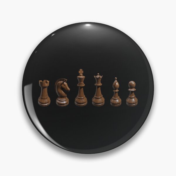 Item preview, Dark Wood Chess Pieces Minimal Strategy Art designed and sold by trepiu.