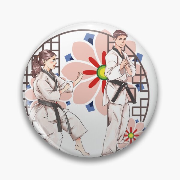 Item preview, Taekwondo Practice: Discipline and Floral Harmony designed and sold by Kanniax.