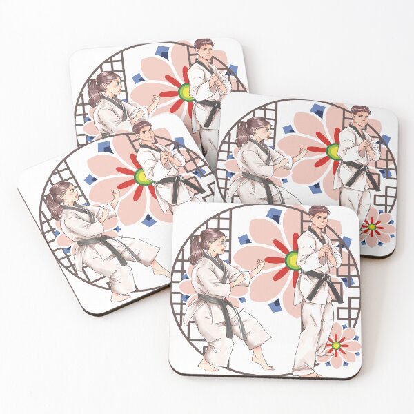 Item preview, Taekwondo Practice: Discipline and Floral Harmony designed and sold by Kanniax.