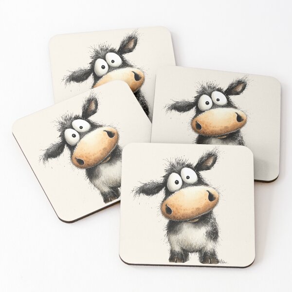 Item preview, CoW PRiNT, ANiMaL PRiNT ' Little Coo ' BY SHiRLeY MacARTHuR designed and sold by Shirley MacArthur Art.