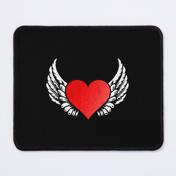 Item preview, Winged Heart Love Symbol Vintage Style designed and sold by Modaozushi216.