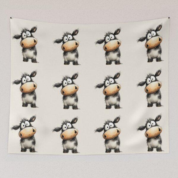 Item preview, CoW PRiNT, ANiMaL PRiNT ' Little Coo ' BY SHiRLeY MacARTHuR designed and sold by Shirley MacArthur Art.