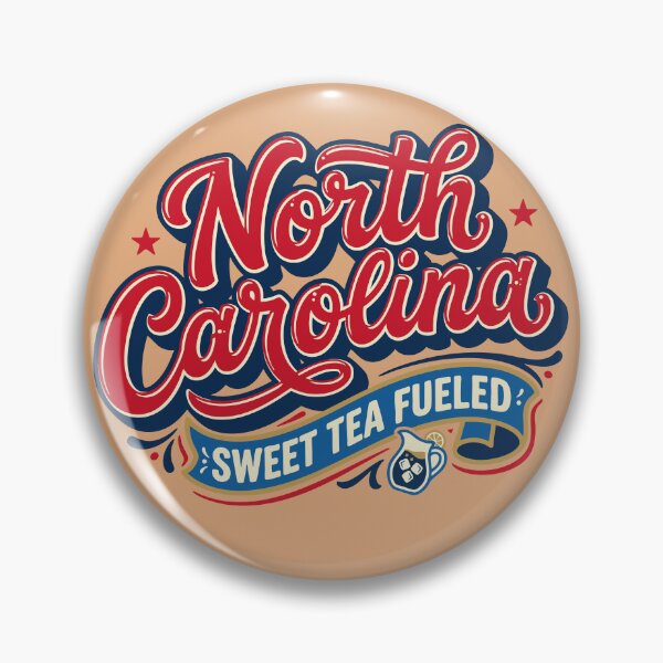 Item preview, North Carolina Sweet Tea Fueled Retro Script T-Shirt designed and sold by Cozy-Old-Pub.