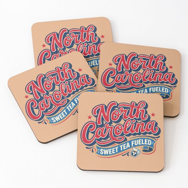 Item preview, North Carolina Sweet Tea Fueled Retro Script T-Shirt designed and sold by Cozy-Old-Pub.