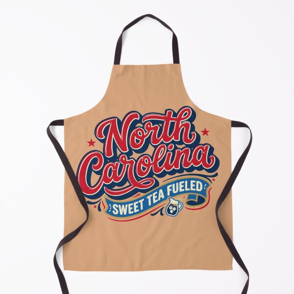Item preview, North Carolina Sweet Tea Fueled Retro Script T-Shirt designed and sold by Cozy-Old-Pub.