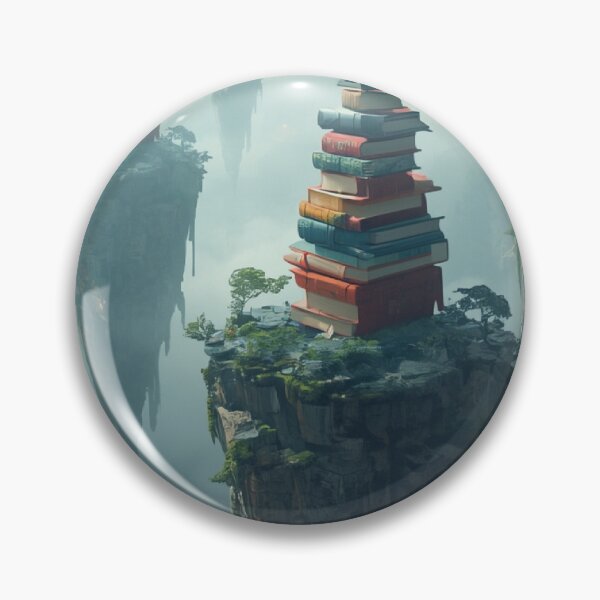 Item preview, Floating Book Islands Surreal Fantasy World designed and sold by Mitaudesign.
