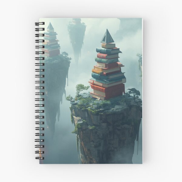 Item preview, Floating Book Islands Surreal Fantasy World designed and sold by Mitaudesign.