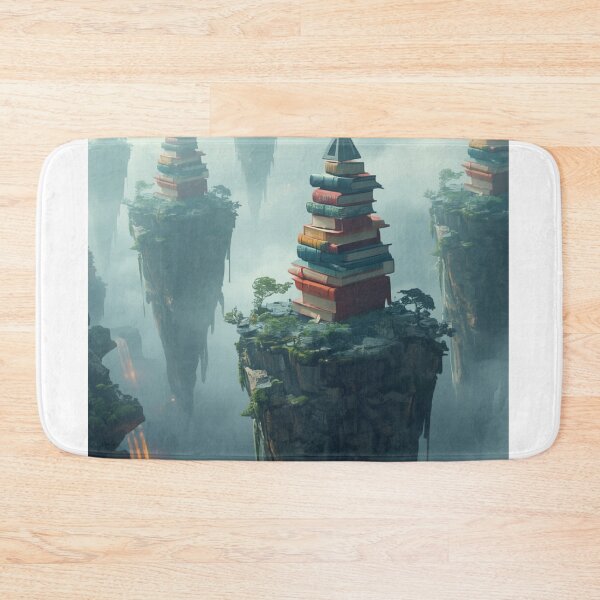Item preview, Floating Book Islands Surreal Fantasy World designed and sold by Mitaudesign.