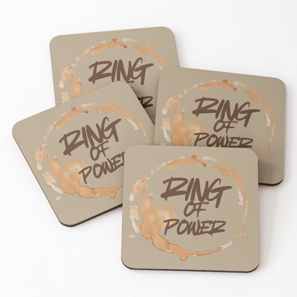 Item preview, Funny Coffee Stain for Coffee Lovers Quote Ring of Power  designed and sold by Artycom.