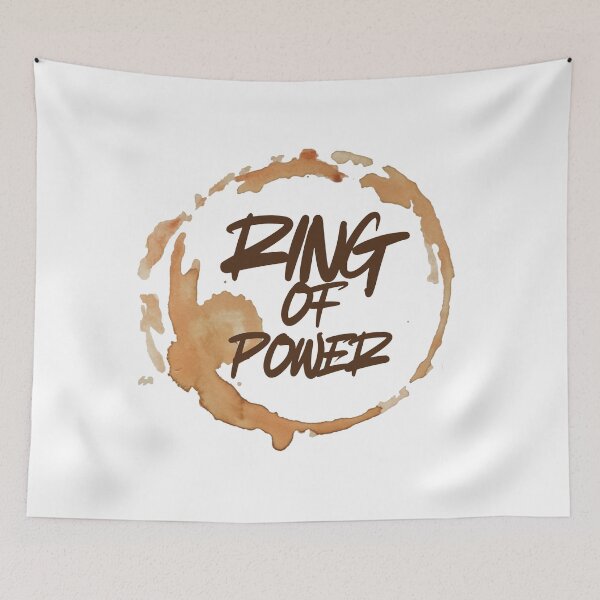 Item preview, Funny Coffee Stain for Coffee Lovers Quote Ring of Power  designed and sold by Artycom.