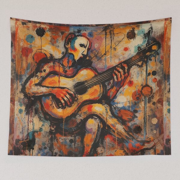 Item preview, Guitar Player In Bold ,Emotional Abstract Expressionism  designed and sold by drozdovs16.