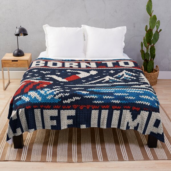 Item preview, Born to Cliff Jump – Adventurous cliff jumping in an alpine knit pattern designed and sold by Mauswohn.