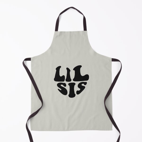 Item preview, Lil Sis Black Heart Wavy Typography designed and sold by WAMTEES.