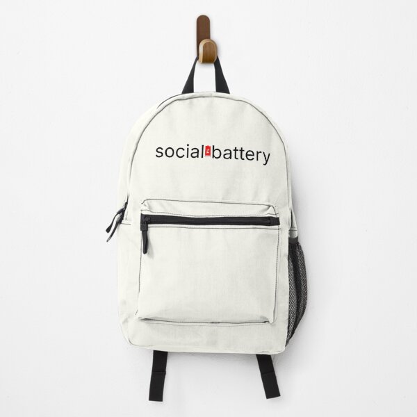Item preview, Social Battery 1% Minimal Introvert Design | Low Social Energy Funny Introvert Quote designed and sold by PixelPlush.