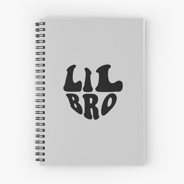 Item preview, Lil Bro Black Heart Wavy Typography designed and sold by WAMTEES.