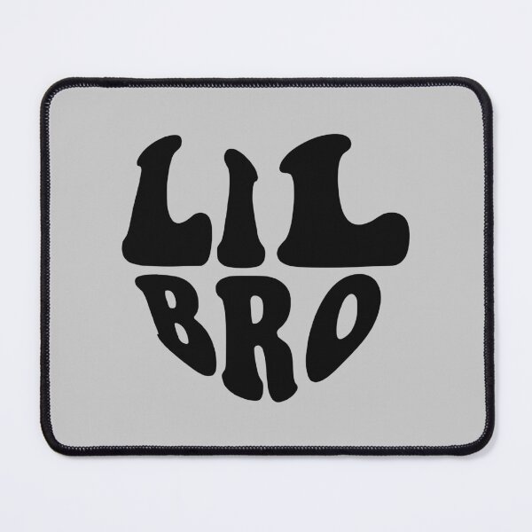 Item preview, Lil Bro Black Heart Wavy Typography designed and sold by WAMTEES.