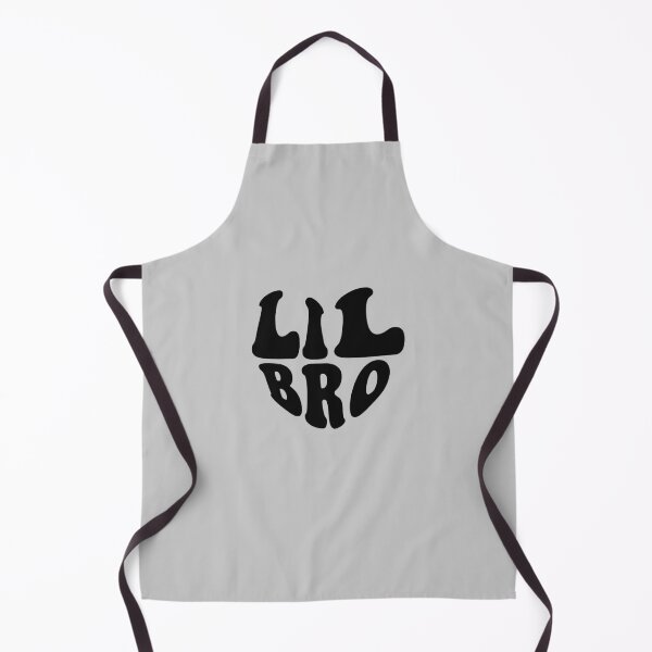 Item preview, Lil Bro Black Heart Wavy Typography designed and sold by WAMTEES.