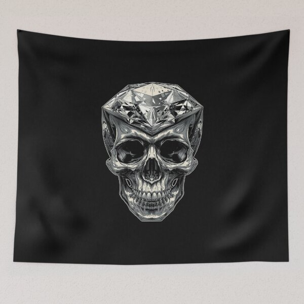 Item preview, Demons and Diamonds — Dark Sacred Crystal Art designed and sold by GeoWhimsy Studio.