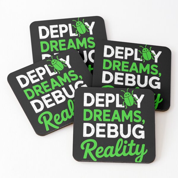 Item preview, Deploy Dreams Debug Reality Bootstrapping Coder Indie Hacker designed and sold by HaiharryCartoon.