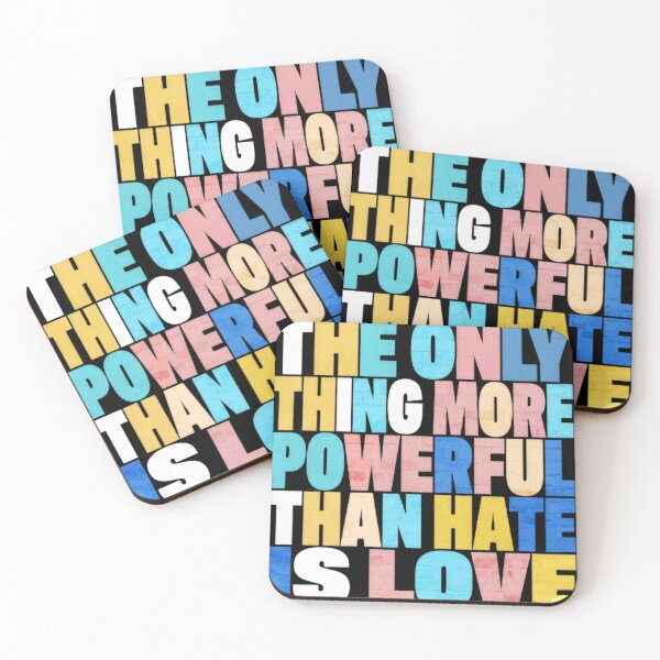 Item preview, The Only Thing More Powerful Than Hate Is Love Social Justice designed and sold by SkeletonsDanger.