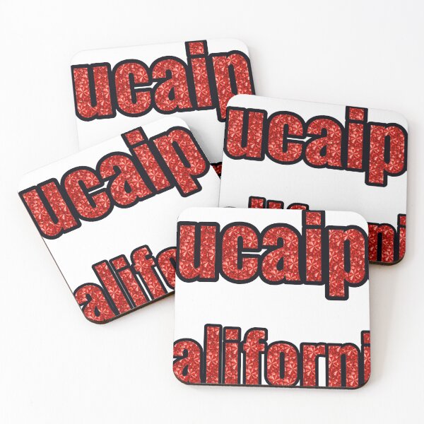 Item preview, Yucaipa California City Name With Red Rhinestone designed and sold by TheIconSmith.