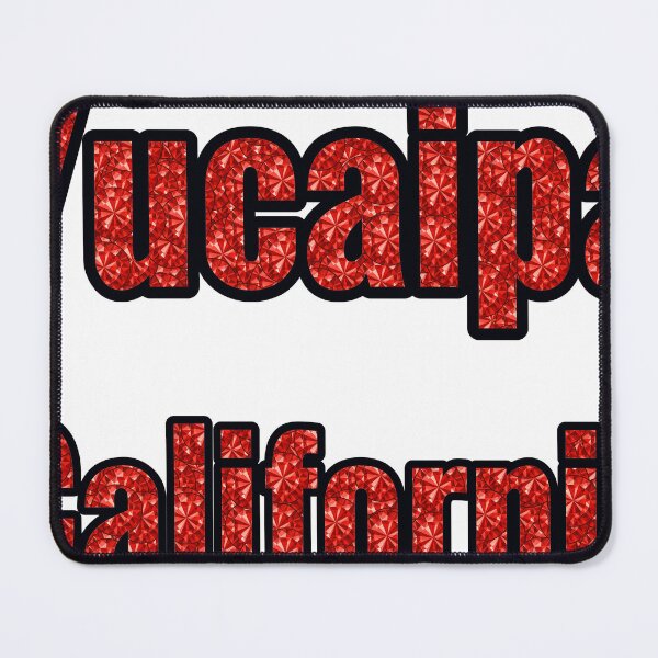 Item preview, Yucaipa California City Name With Red Rhinestone designed and sold by TheIconSmith.