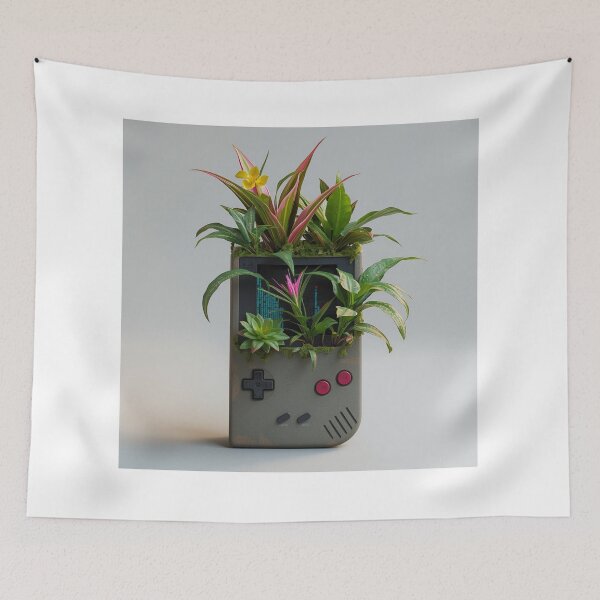 Item preview, Level Up Nature - Retro Gaming Planter designed and sold by THEARTCURATİON .
