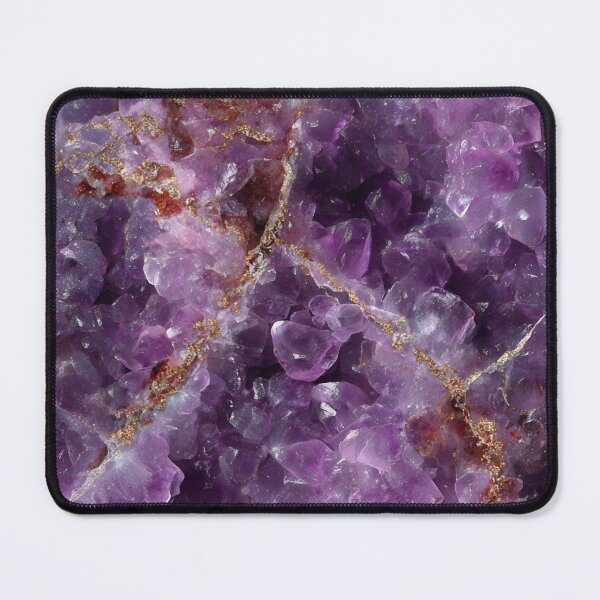 Item preview, Purple Amethyst Crystal Texture With Golden Veins Luxury designed and sold by EL-Lebedenko.