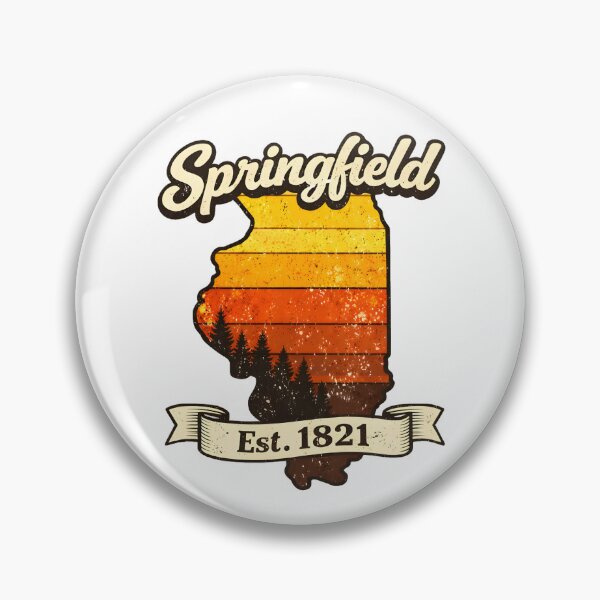 Item preview, I Love Springfield Illinois Est 1821 Vintage Retro Sunset State Outline Art Funny Gifts designed and sold by BadhbhLoot.