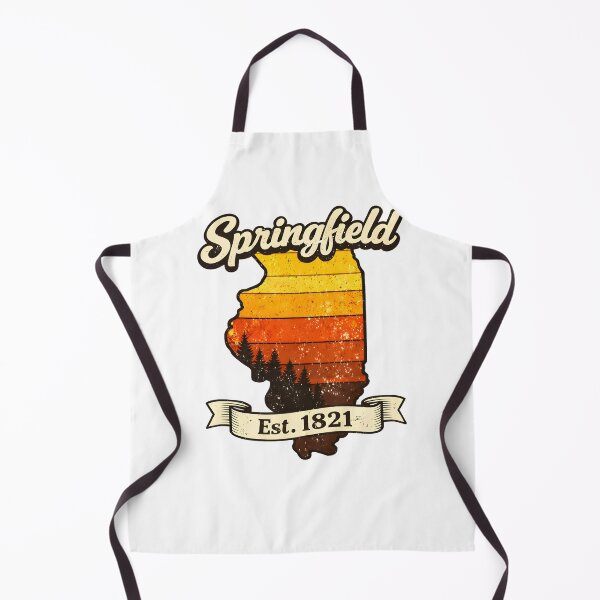 Item preview, I Love Springfield Illinois Est 1821 Vintage Retro Sunset State Outline Art Funny Gifts designed and sold by BadhbhLoot.