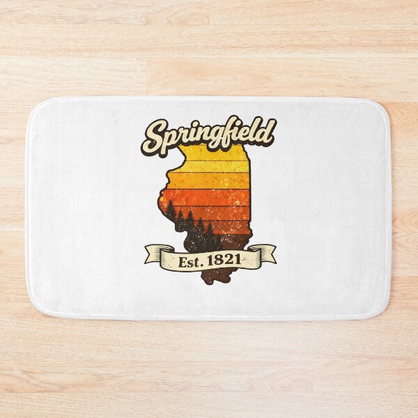 Item preview, I Love Springfield Illinois Est 1821 Vintage Retro Sunset State Outline Art Funny Gifts designed and sold by BadhbhLoot.