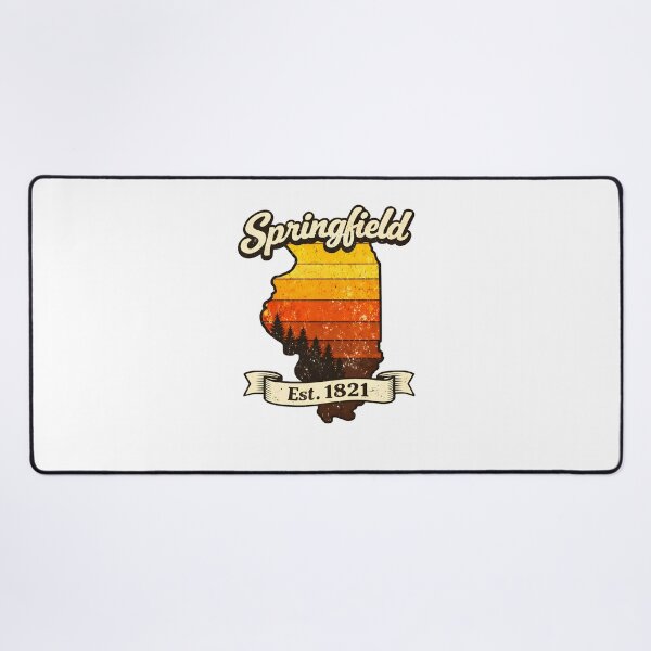 Item preview, I Love Springfield Illinois Est 1821 Vintage Retro Sunset State Outline Art Funny Gifts designed and sold by BadhbhLoot.