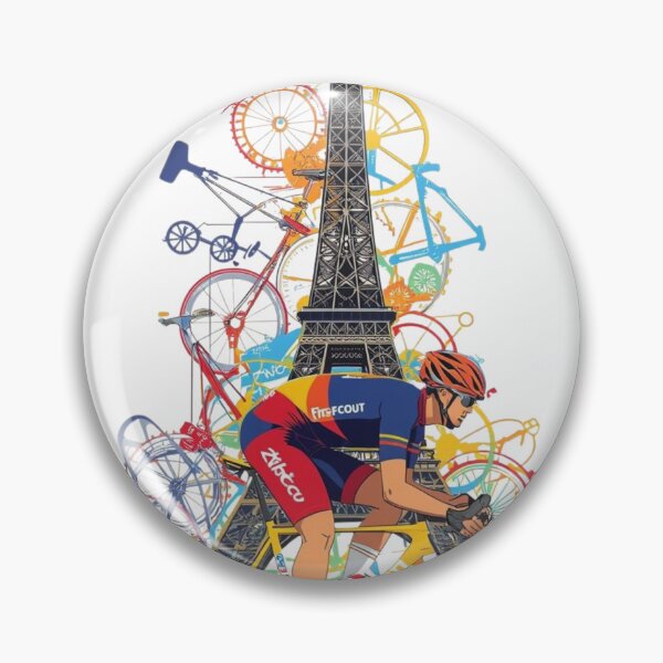 Item preview, Le Tour De France Theme Design – Cyclist Eiffel Tower designed and sold by StylePrynt.
