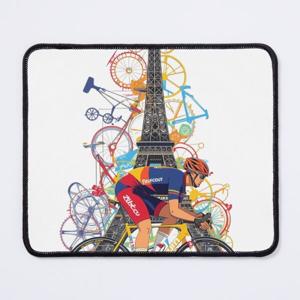 Item preview, Le Tour De France Theme Design – Cyclist Eiffel Tower designed and sold by StylePrynt.