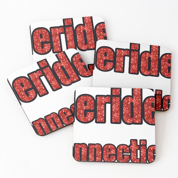 Item preview, Meriden Connecticut City Name With Red Rhinestone designed and sold by TheIconSmith.