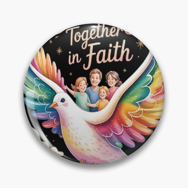 Item preview, Soaring Together In Faith United In Spirit And Colorful Wings Christian Family designed and sold by mandiana.