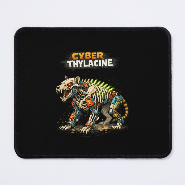 Item preview, Cyberpunk Tasmanian Tiger Thylacine Art designed and sold by afnqfoapdg63.