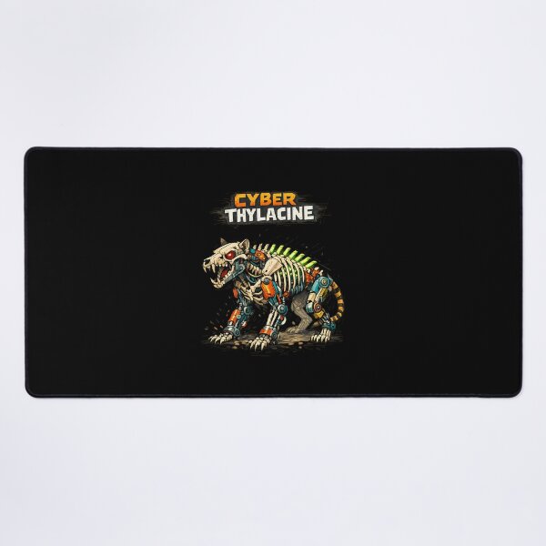 Item preview, Cyberpunk Tasmanian Tiger Thylacine Art designed and sold by afnqfoapdg63.