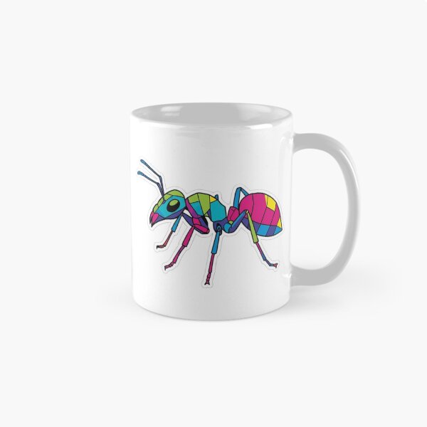 Item preview, Multicolor Geometric Ant – Abstract Art Sticker for Entomology and Graphic Design Fans designed and sold by bsbd-action.