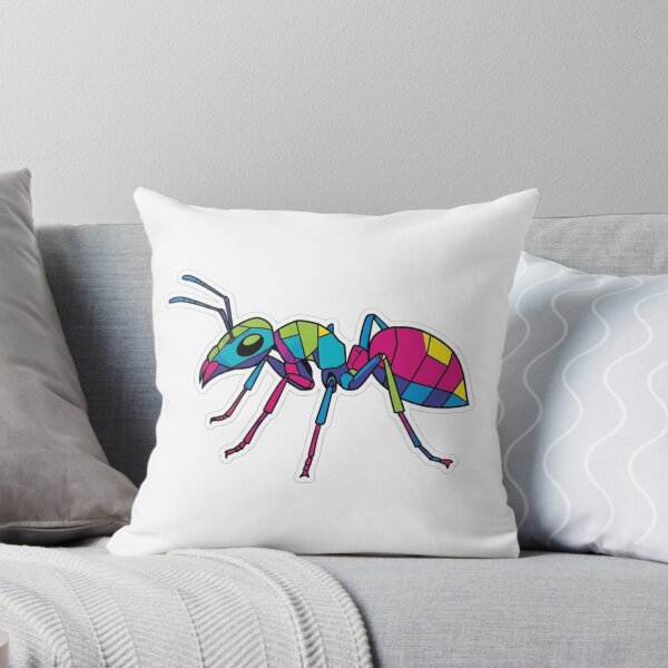 Item preview, Multicolor Geometric Ant – Abstract Art Sticker for Entomology and Graphic Design Fans designed and sold by bsbd-action.