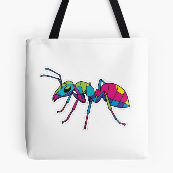 Item preview, Multicolor Geometric Ant – Abstract Art Sticker for Entomology and Graphic Design Fans designed and sold by bsbd-action.