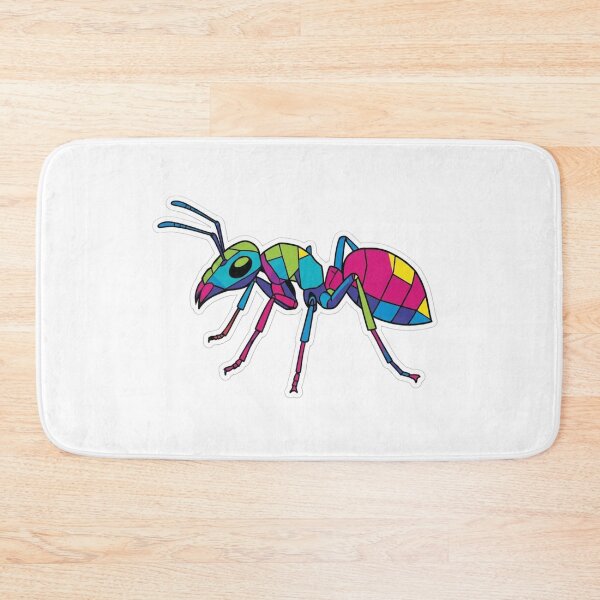Item preview, Multicolor Geometric Ant – Abstract Art Sticker for Entomology and Graphic Design Fans designed and sold by bsbd-action.