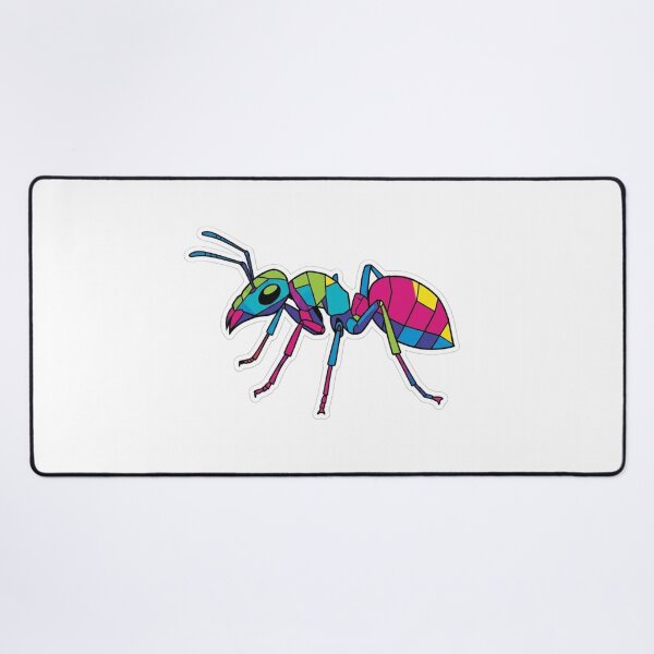 Item preview, Multicolor Geometric Ant – Abstract Art Sticker for Entomology and Graphic Design Fans designed and sold by bsbd-action.