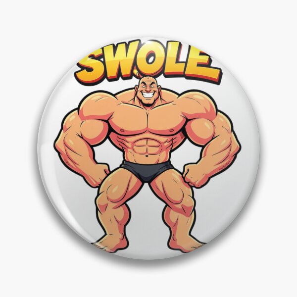 Item preview, Swole – Funny Cartoon Bodybuilder Gym Humor Design designed and sold by Black Infinite Worlds.